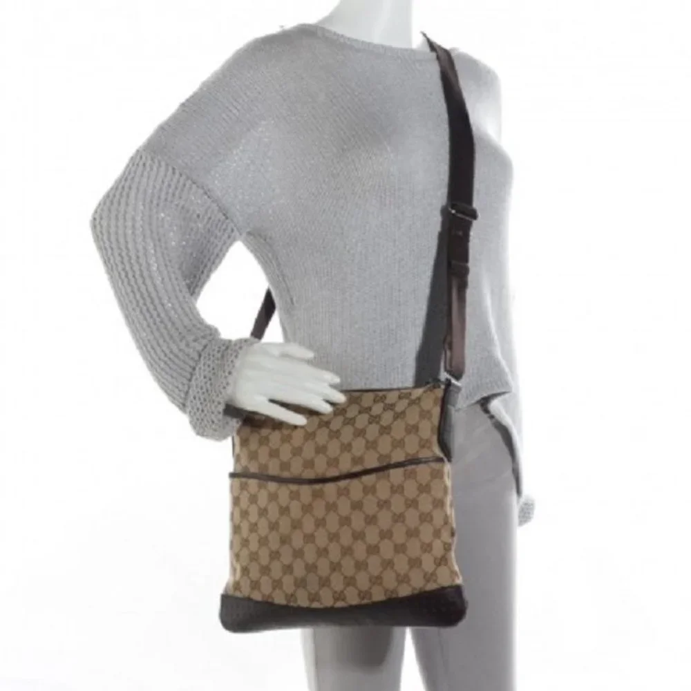 Gucci Canvas Cross Body Messenger Bag